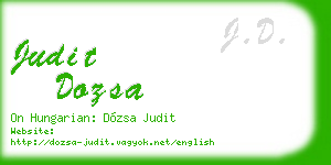judit dozsa business card