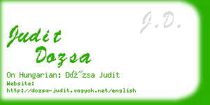 judit dozsa business card